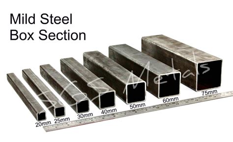 mild steel box section sizes india|metal box section near me.